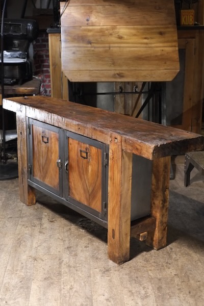 etabli de metier en chene massif transforme 